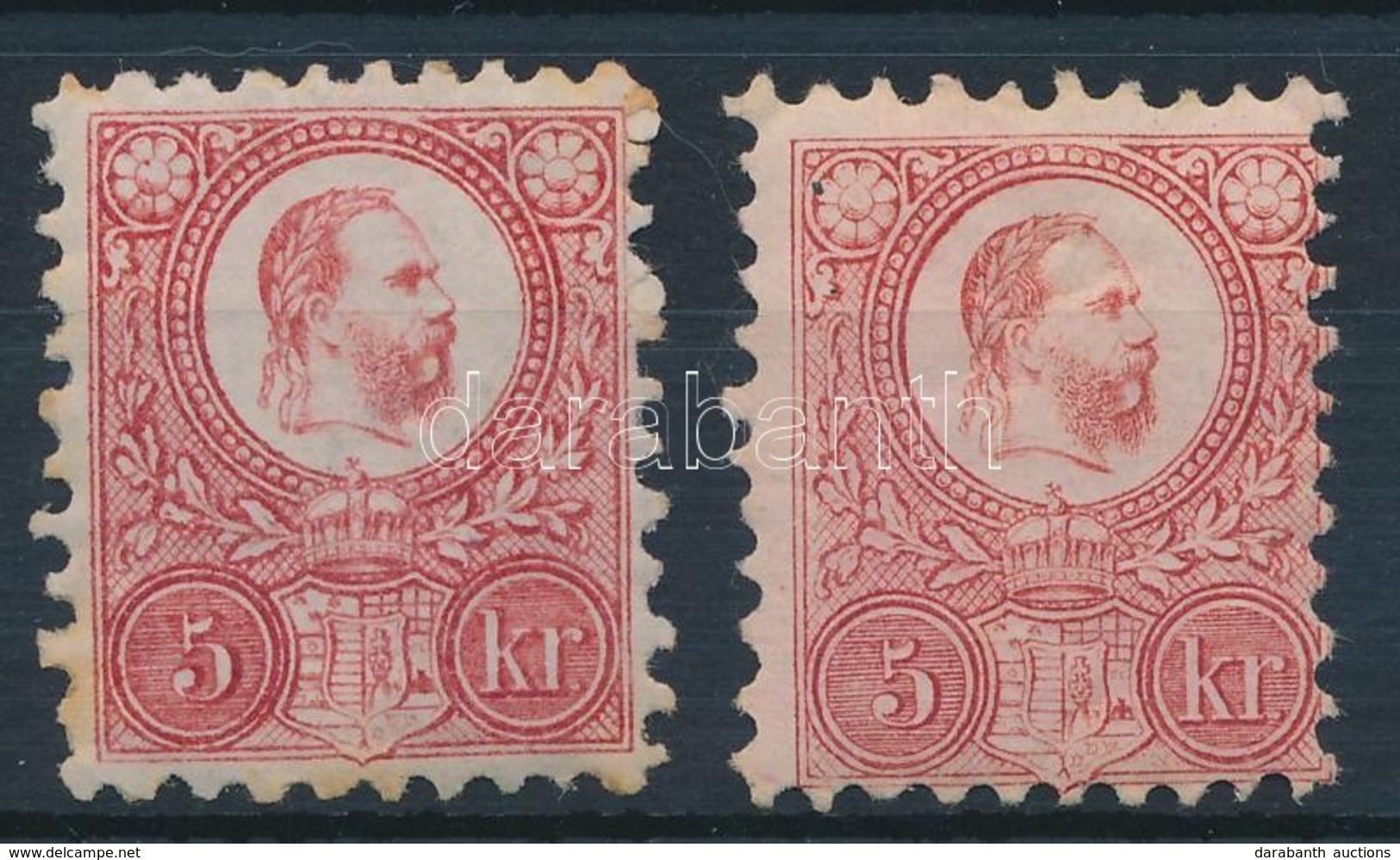 * 1871 Réznyomat 2 Különböző Színárnyalatú 5kr (55.000) - Other & Unclassified