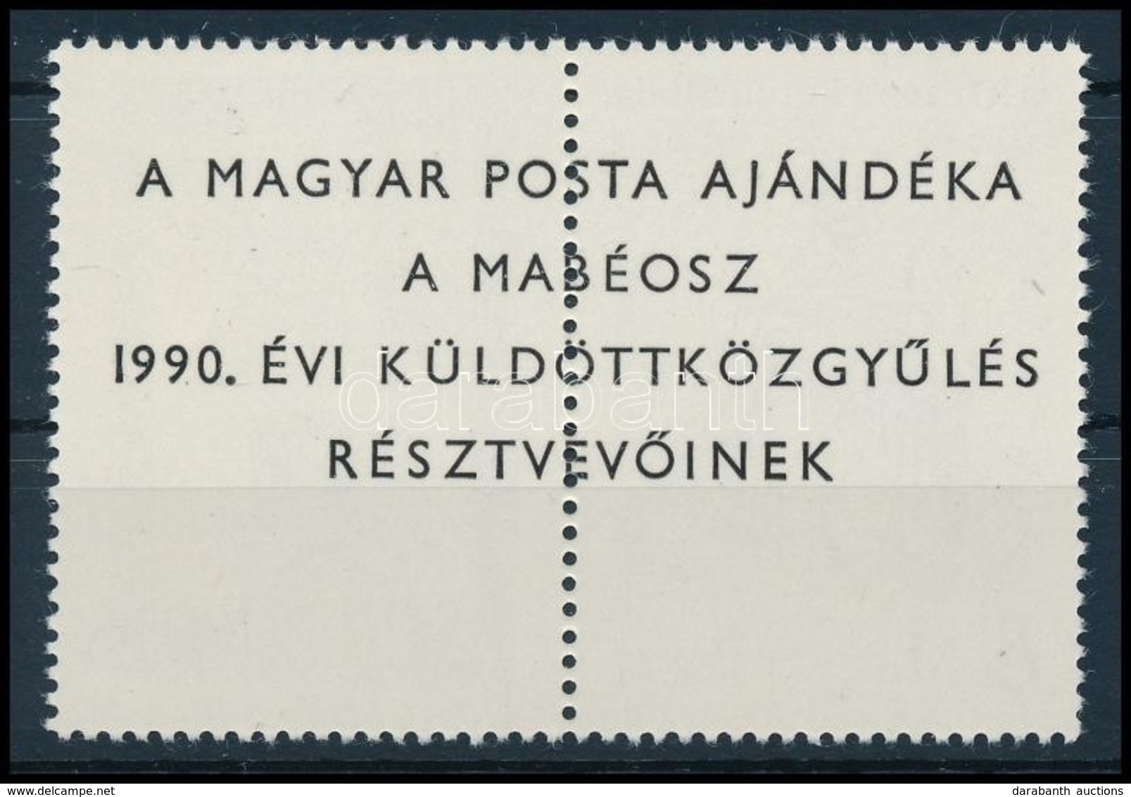 ** 1990 400 éves A Károli Biblia Ajándék Szelvényes Bélyeg (30.000) / Mi 4086 Present Of The Post - Other & Unclassified