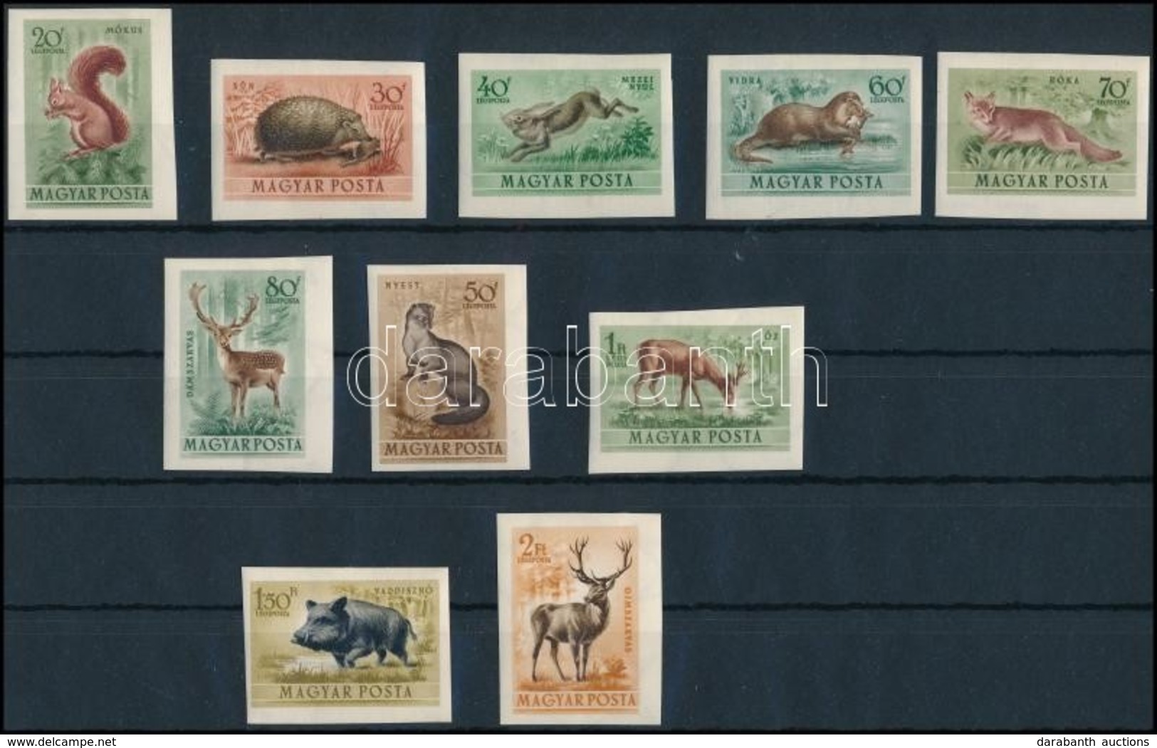 * 1953 Erdei állatok Vágott Sor (15.000) - Altri & Non Classificati