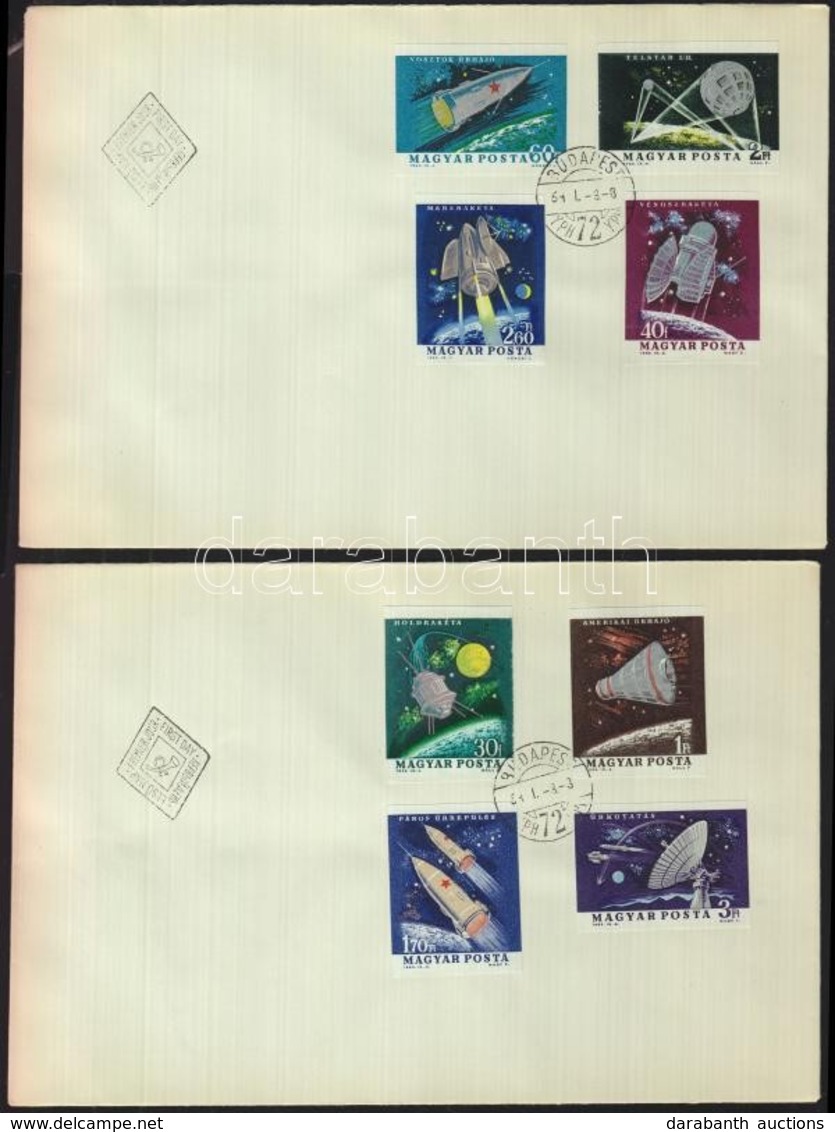 1964 Az űrkutatás Eredményei (I.) Vágott Sor 2db FDC-n (3.500) - Andere & Zonder Classificatie