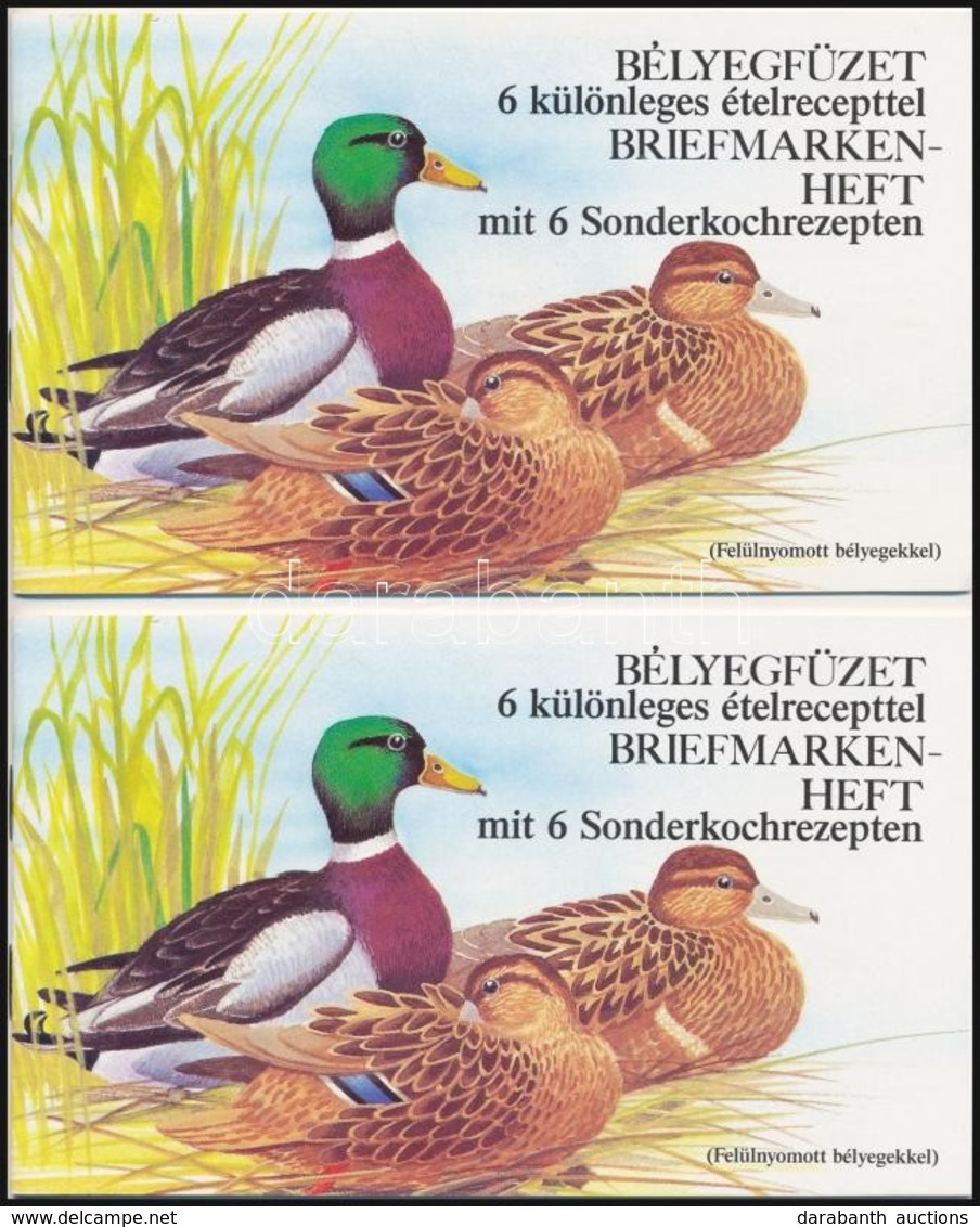 ** 1989  2 Db Récék Német Nyelvű Felülnyomott Bélyegfüzet (11.000) - Andere & Zonder Classificatie