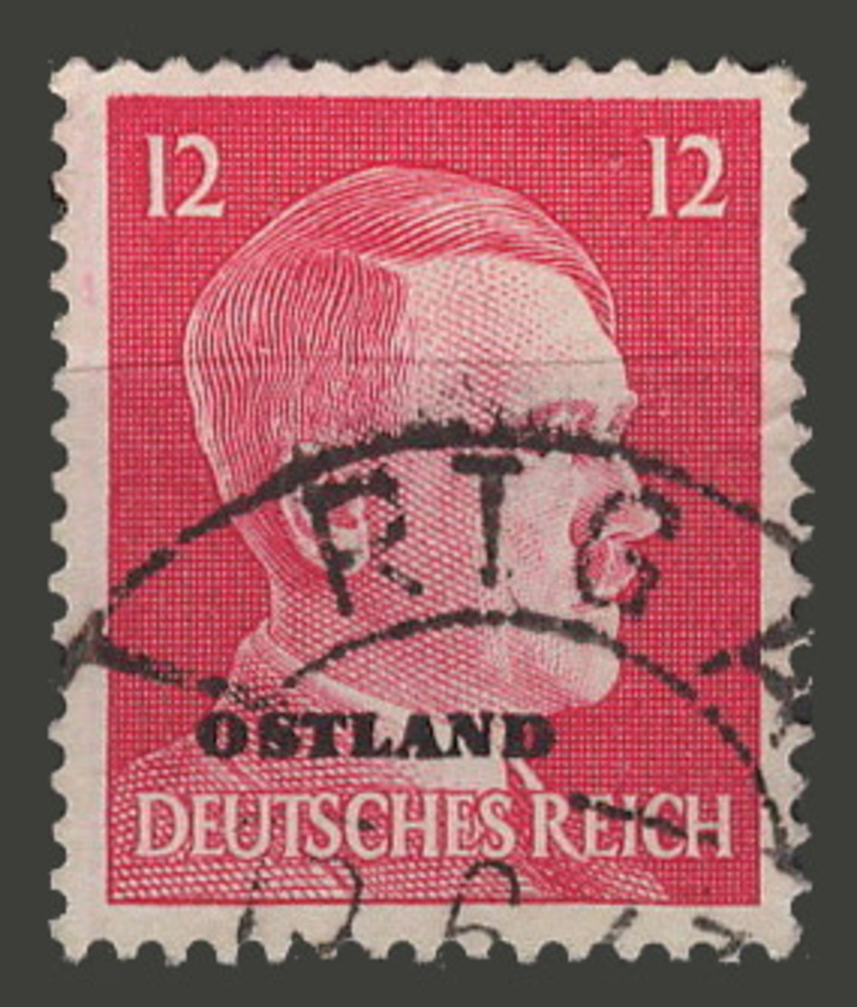 Third Reich / Ostland / 1941 / Mi.: 8 / Used - Occupation 1938-45