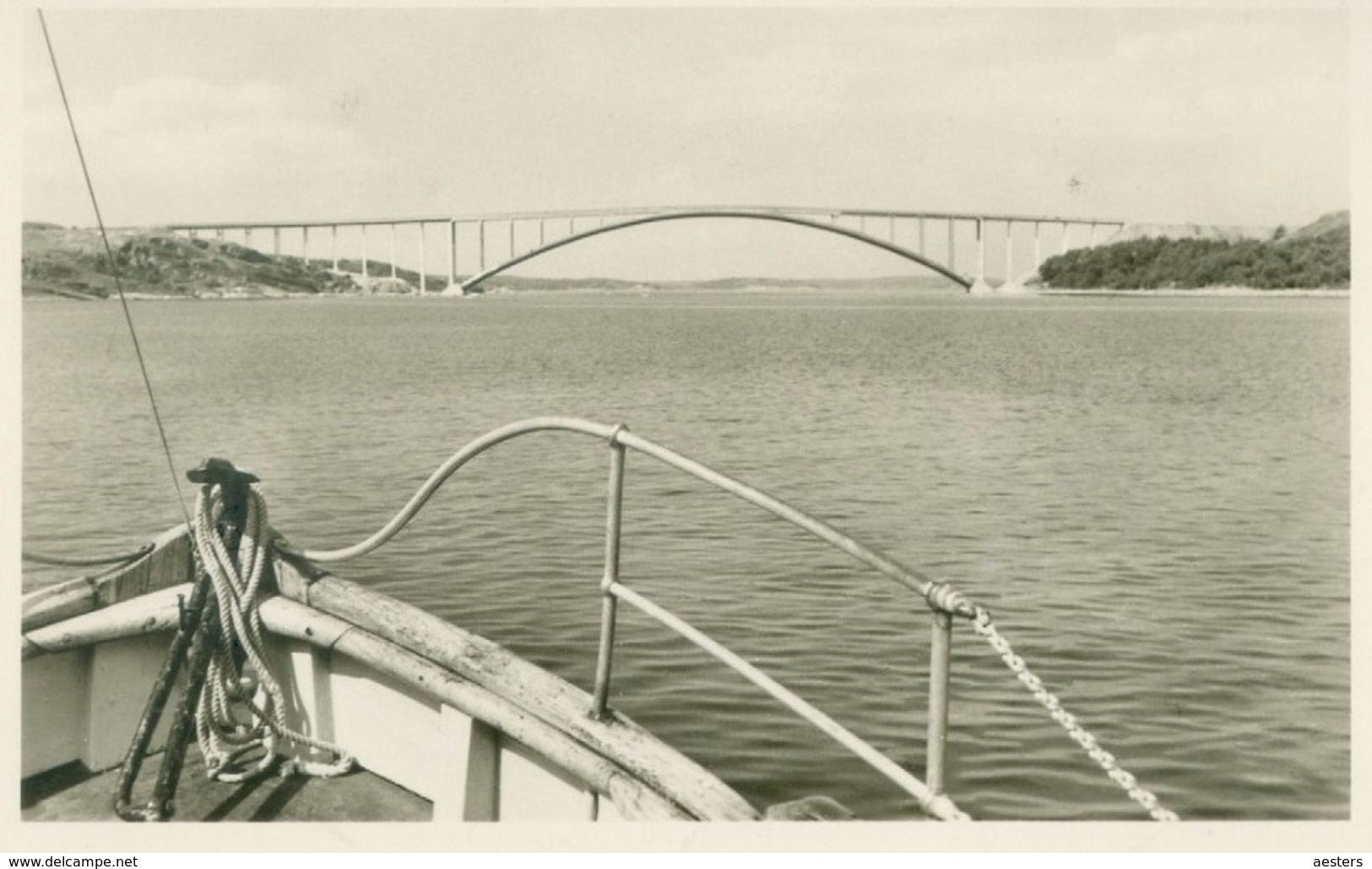 Tjörn, Almön (Västra Götalands Län); Tjörnbron (Bridge) - Not Circulated. (Sven Siljemar - Trollhättan) - Suède