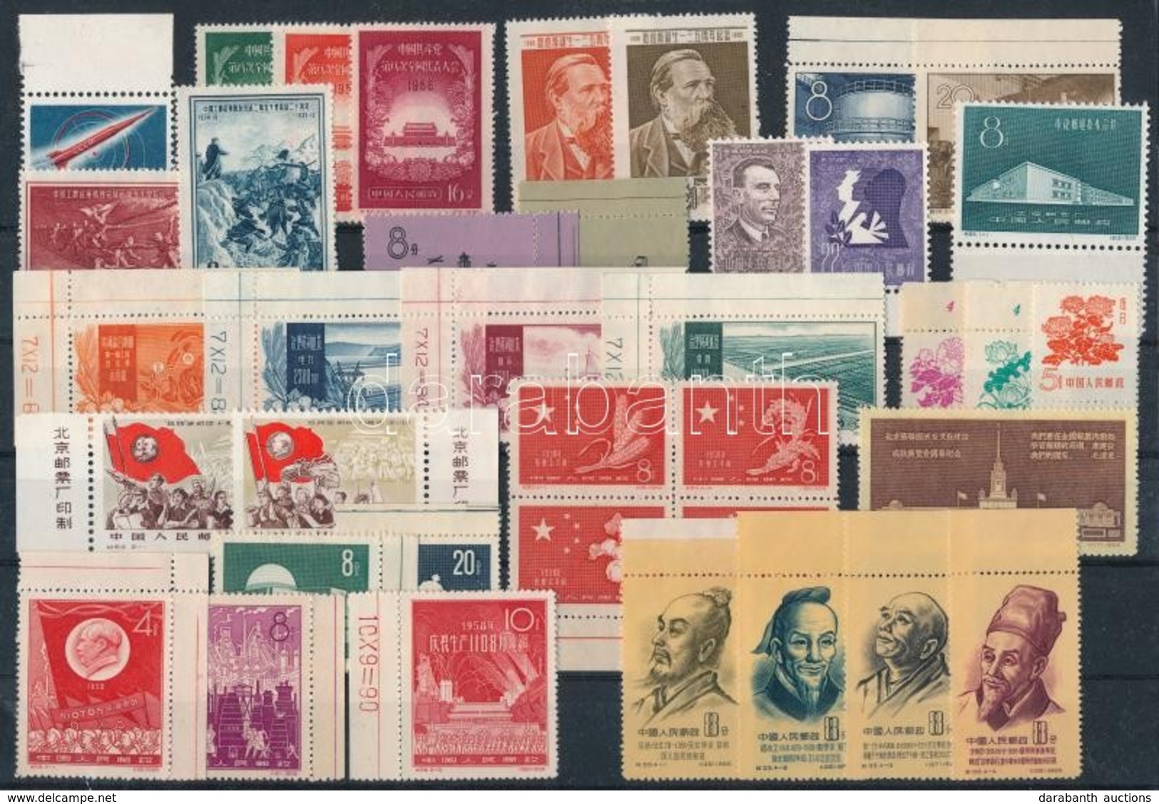 ** Kínai Népköztársaság Szép Gyűjtemény Kevés Másodpéldánnyal Az 50-es évekből / China PRC Nice Collection From The 1950 - Andere & Zonder Classificatie