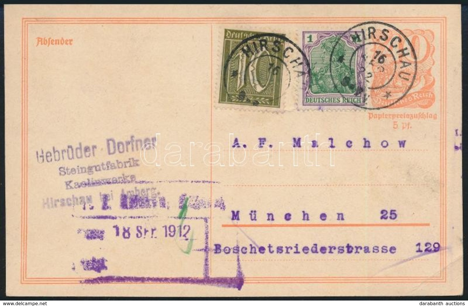 Deutsches Reich 1922 - Andere & Zonder Classificatie