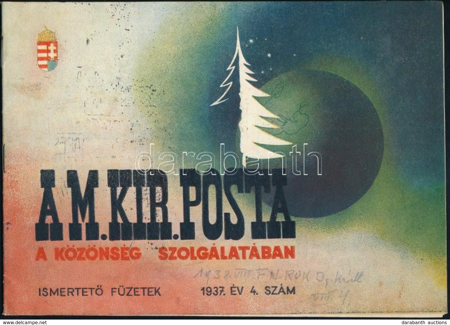 1937 Postai Ismertető Füzet, Hátoldalán Szent István év Reklámbélyegzés - Andere & Zonder Classificatie