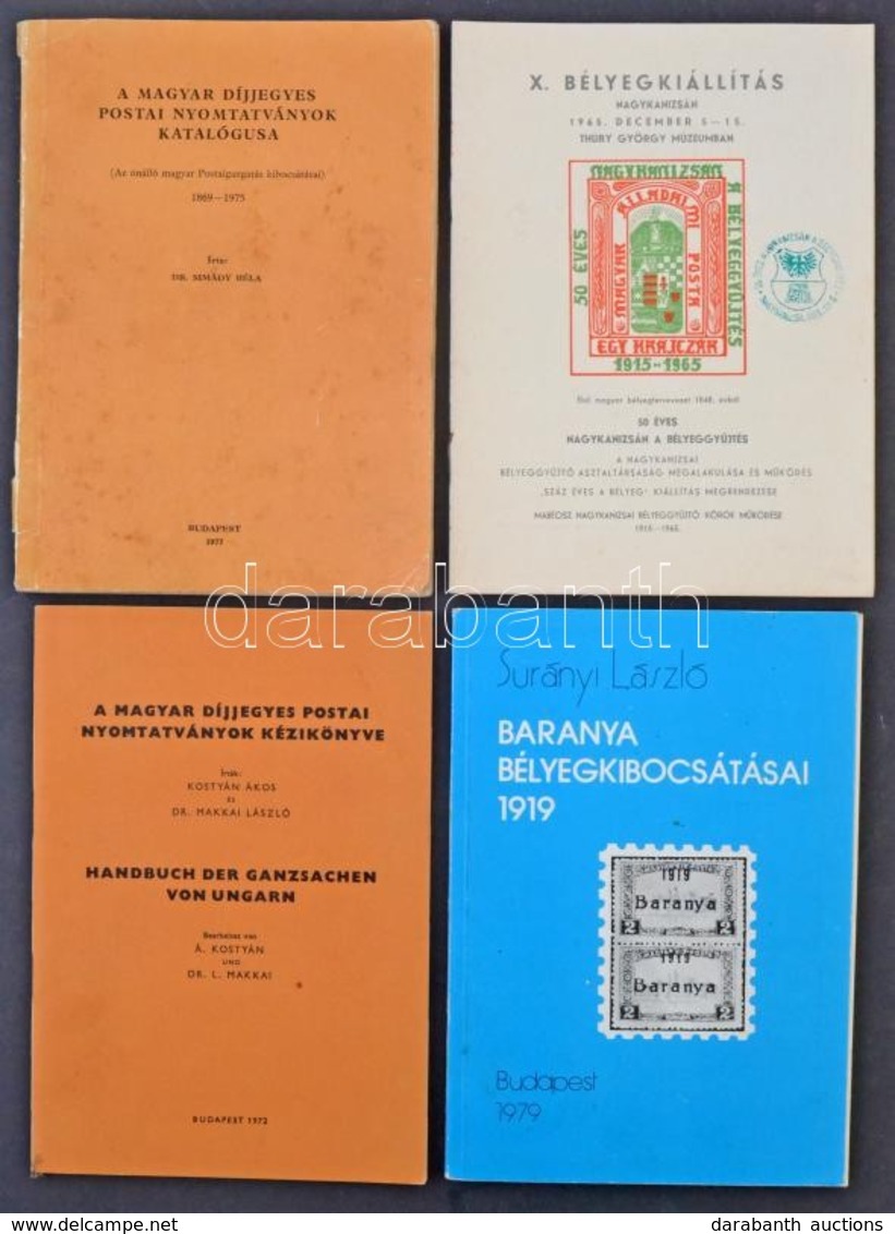 4 Klf Katalógus: Díjjegyesek (1972 és 1977), Baranya Bélyegkibocsátás (1979), X. Bélyegkiállítás Nagykanizsán - Andere & Zonder Classificatie