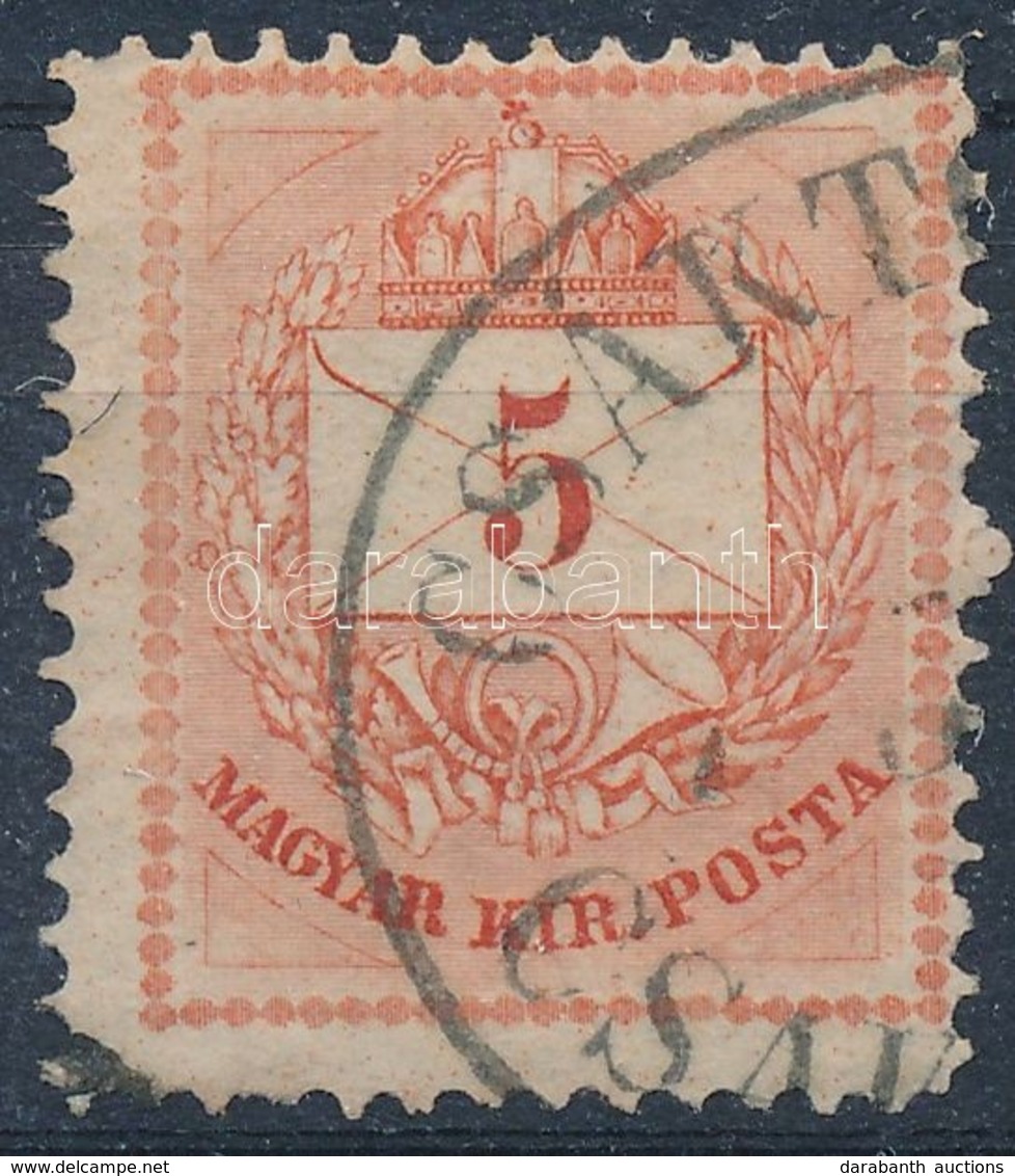 O 1874 5kr I. Durva Gyöngyjavítással (ex Lovász) - Andere & Zonder Classificatie