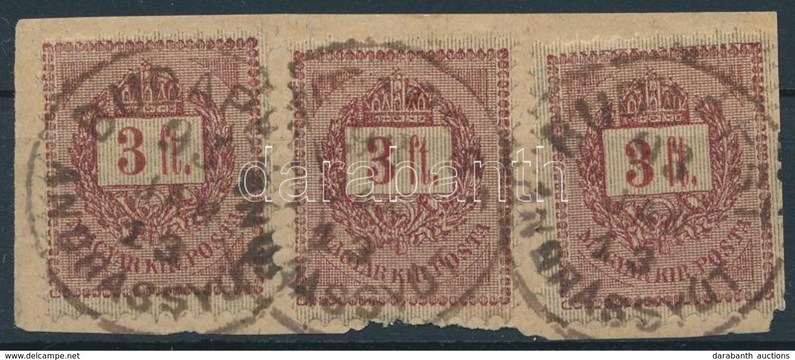 1888 3 X 3Ft Kivágáson 'BUDAPEST ANDRÁSSY ÚT' - Altri & Non Classificati