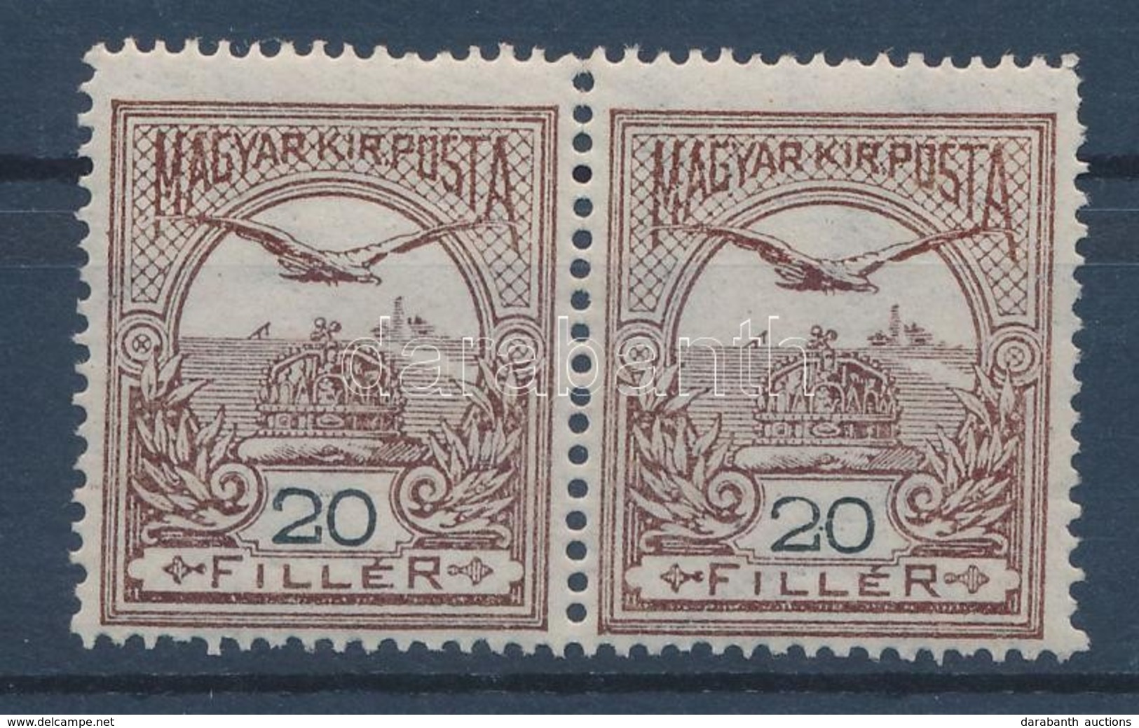 ** * 1909 Turul 20f  Pár, 1 Bélyeg Falcos (6.600) - Andere & Zonder Classificatie