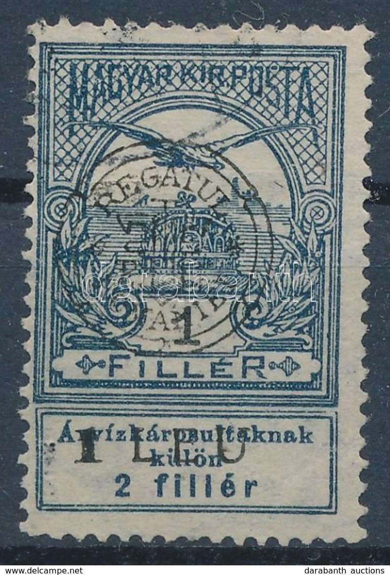 O 1919 Árvíz 1f Bodor Vizsgálójellel (8.000) - Andere & Zonder Classificatie