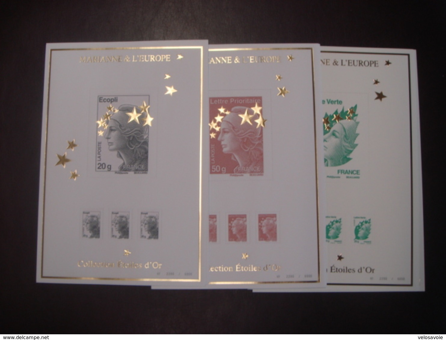 COFFRET COMPLET MARIANNE ETOILES D'OR N° 4020 CONTENANT 15 BLOCS FEUILLET NUMEROTES ** - Mint/Hinged