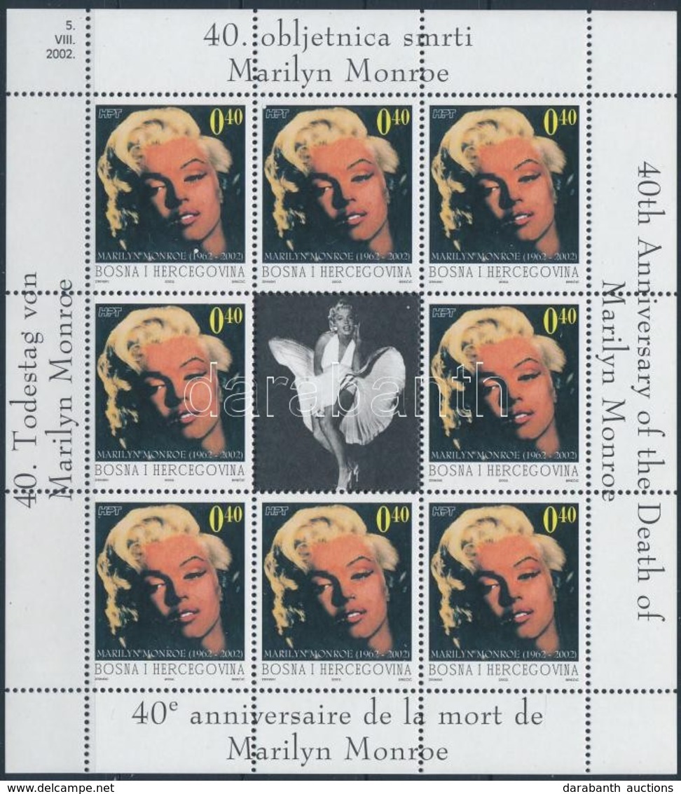 ** 2002 Marilyn Monroe Mi 94 Kisív - Andere & Zonder Classificatie