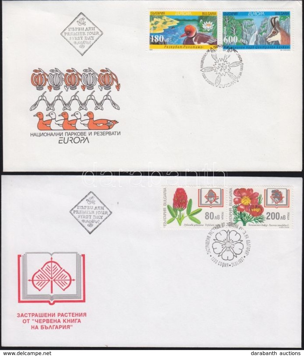 1997 Veszélyeztetett Növények Mi 4288-4291 2 Db  FDC + 1999 Europa Nemzeti Parkok Mi 4387-4388 FDC - Andere & Zonder Classificatie