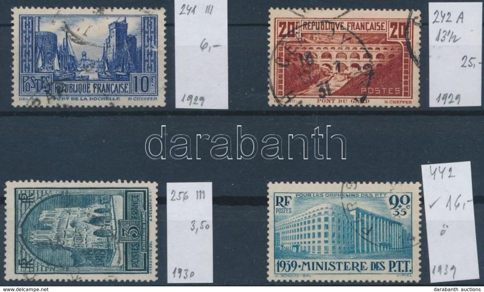 O 1929-1939 Mi 241 III, 242 A, 256 III, 442 (Mi EUR 50,50) - Andere & Zonder Classificatie