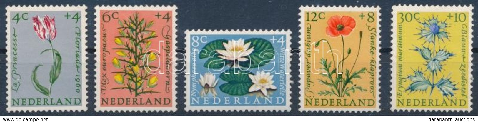 ** 1960 Virágok Sor,
Flowers Set
Mi 746-750 - Andere & Zonder Classificatie