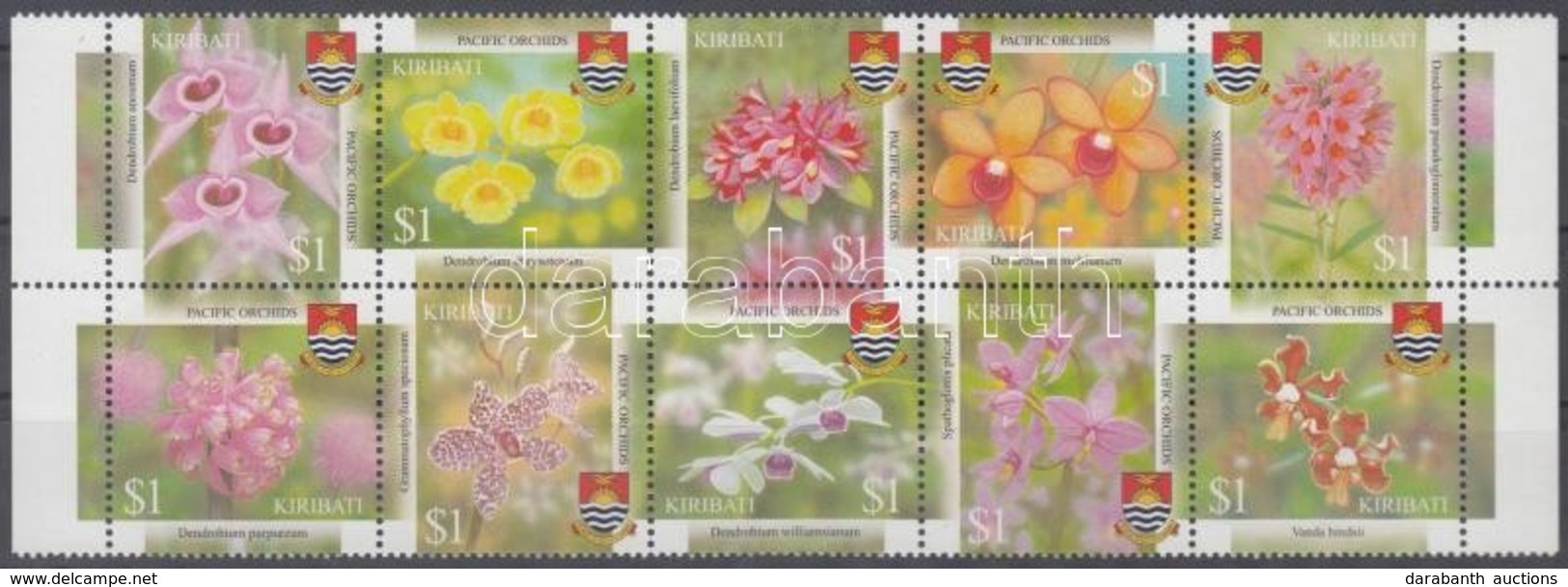 ** 2004 Orchideák A Csendes-óceáni Térségből ívszéli Tízestömb Mi 934-943 - Andere & Zonder Classificatie