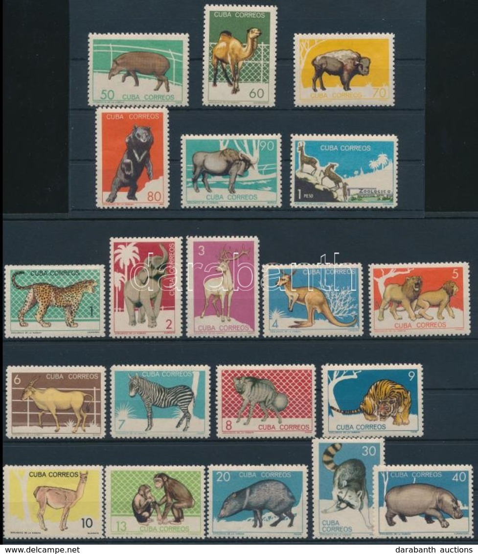 ** 1964 Állatok Sor (ráncok, Rövid Fogak),
Animals Set (creases, Short Perfs.)
Mi 949-968 - Andere & Zonder Classificatie