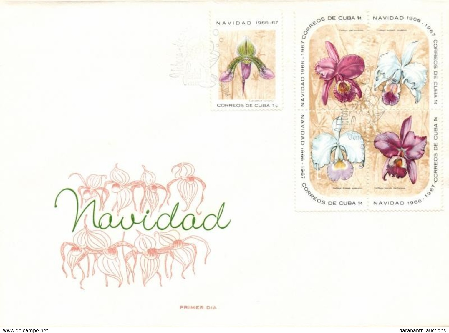 1966 Orchideák Sor 3 Db FDC-n Mi 1249-1263 - Altri & Non Classificati