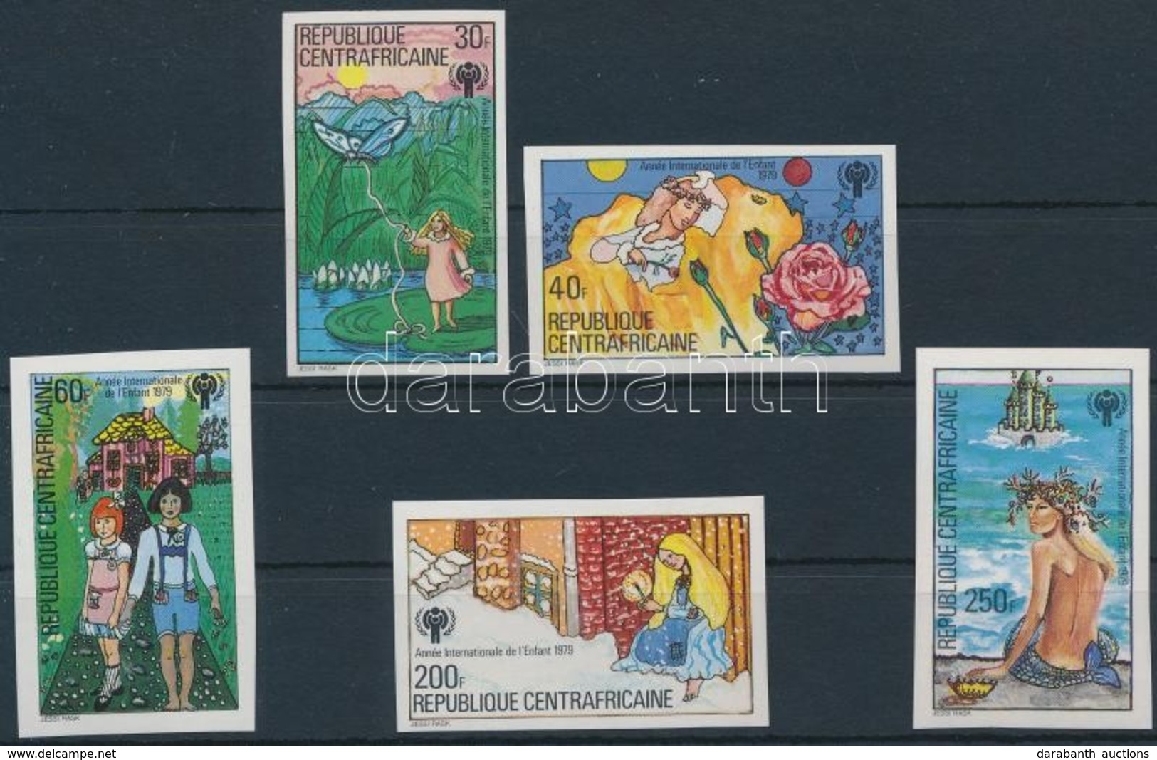 ** 1979 Nemzetközi Gyermekév Vágott Sor,
International Year Of Children Imperforated Set
Mi 643-647 - Andere & Zonder Classificatie