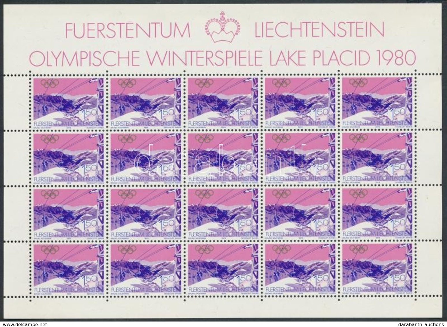 ** 1979 Téli Olimpia Lake Placid Kisívsor Mi 735-737 - Andere & Zonder Classificatie