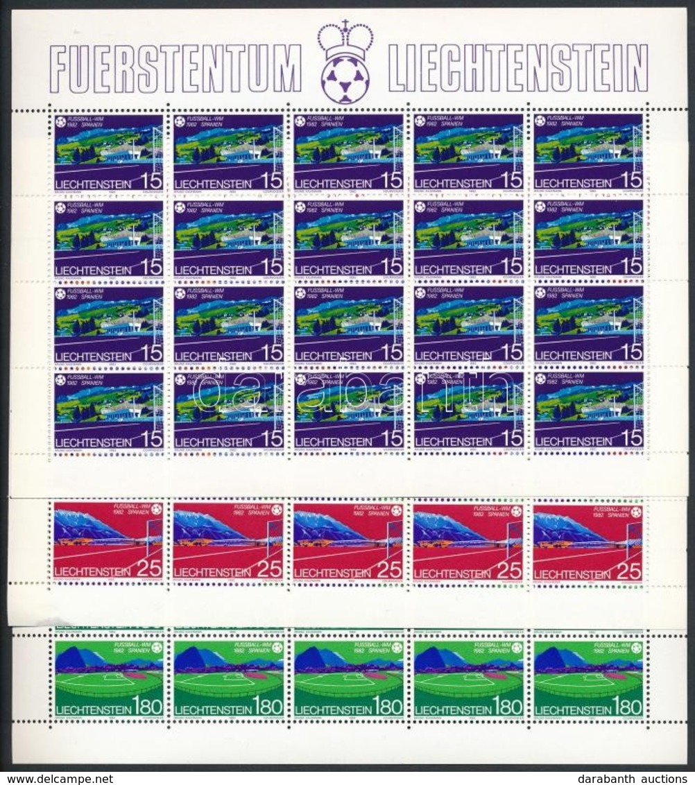 ** 1982 Labdarúgó VB. Kisív Sor Mi 799-801 - Andere & Zonder Classificatie