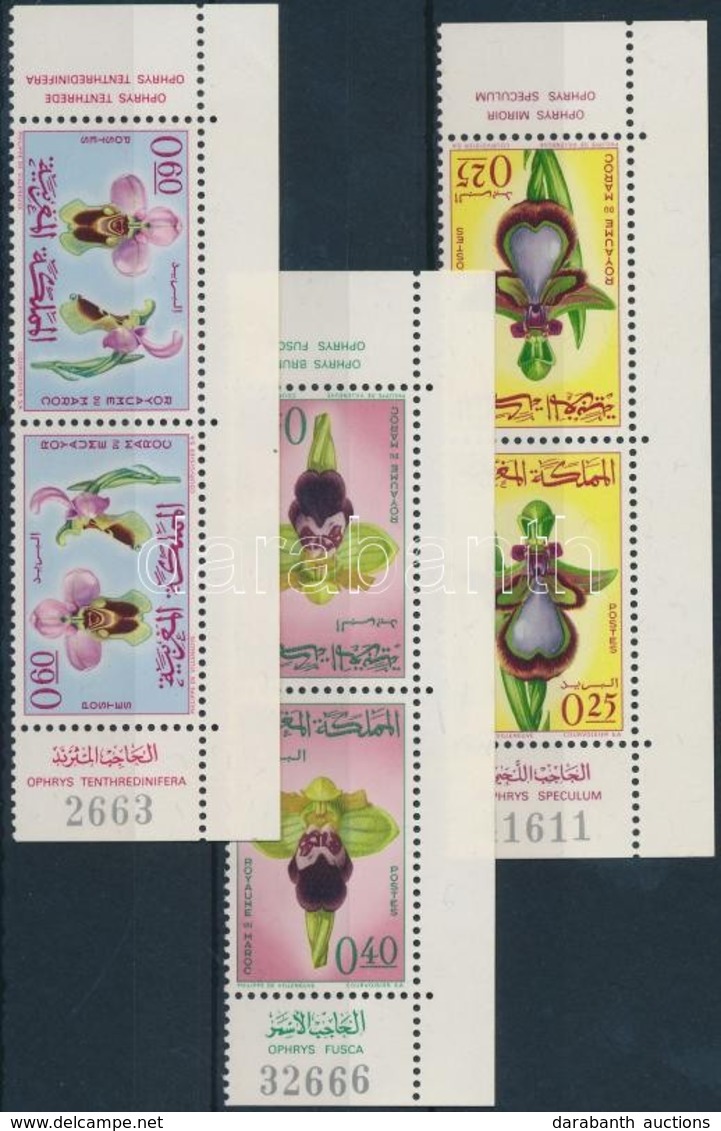 ** 1965 Orchidea ívsarki Fordított állású Párok Mi 556-558 - Andere & Zonder Classificatie