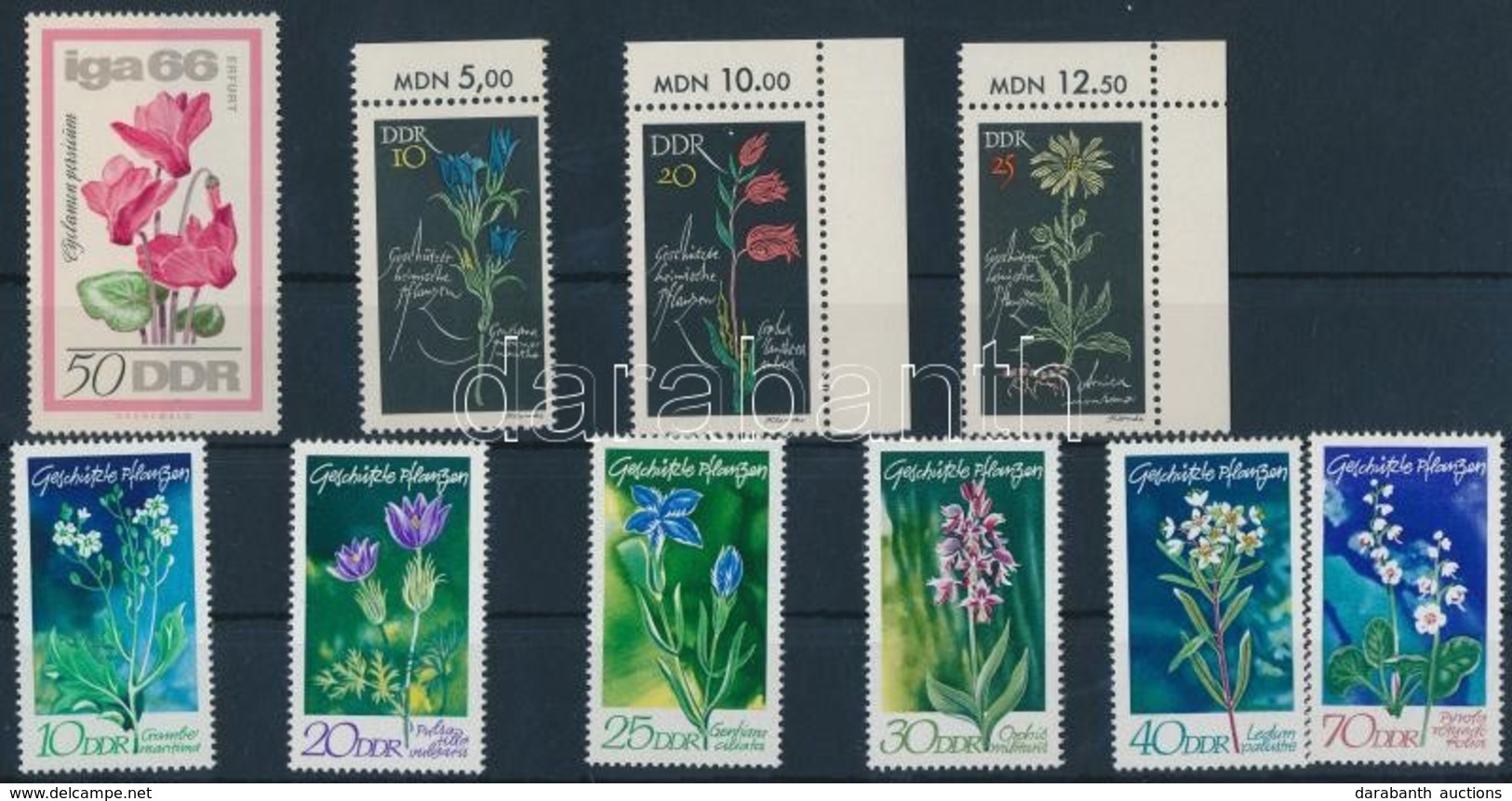 ** 1966-1970 Virágok 1 Db Bélyeg + 2 Klf Sor Mi 1192, 1241-1244, 1563-1568 - Andere & Zonder Classificatie