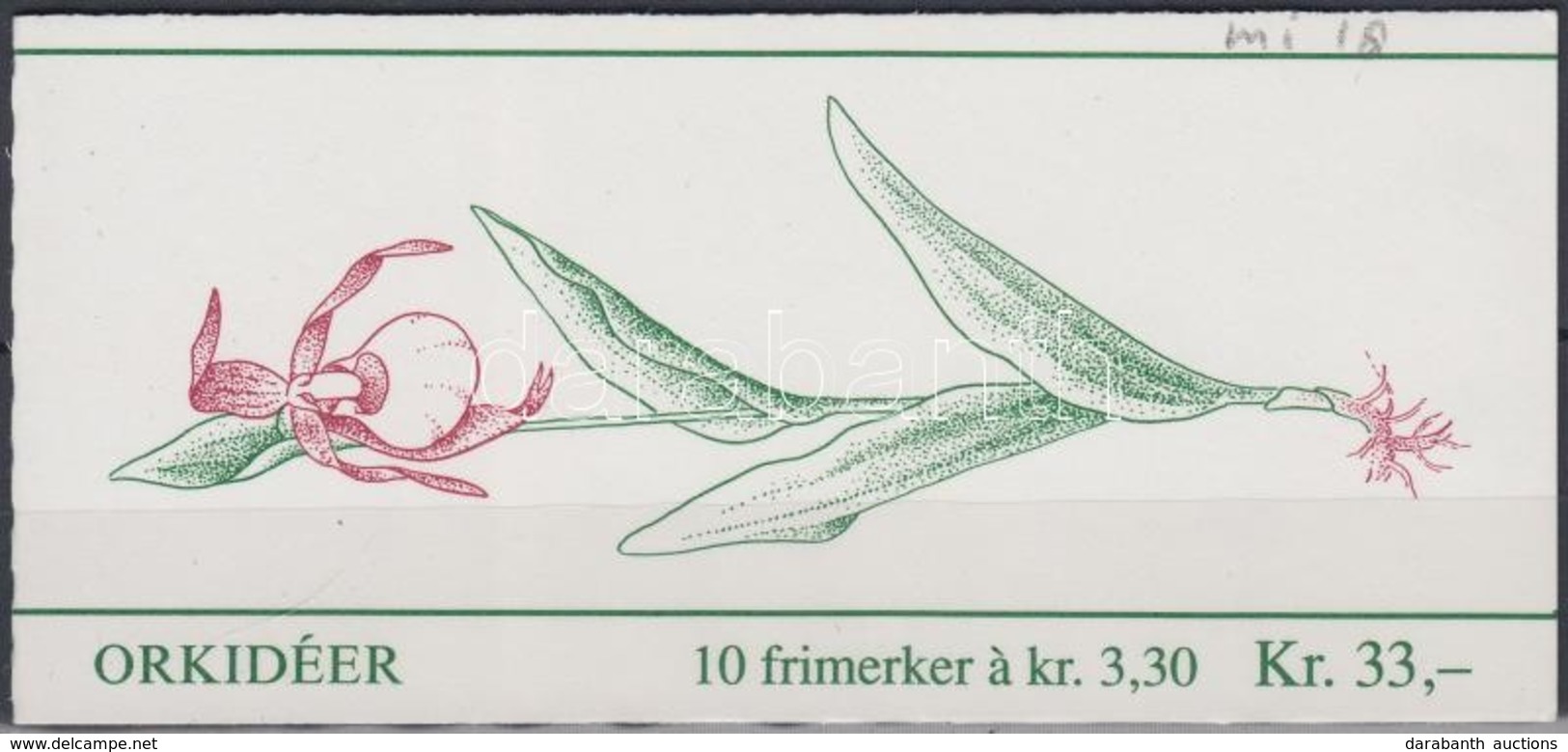 ** 1992 Orchideák Bélyegfüzet Mi 1088-1089 (MH 18) - Andere & Zonder Classificatie