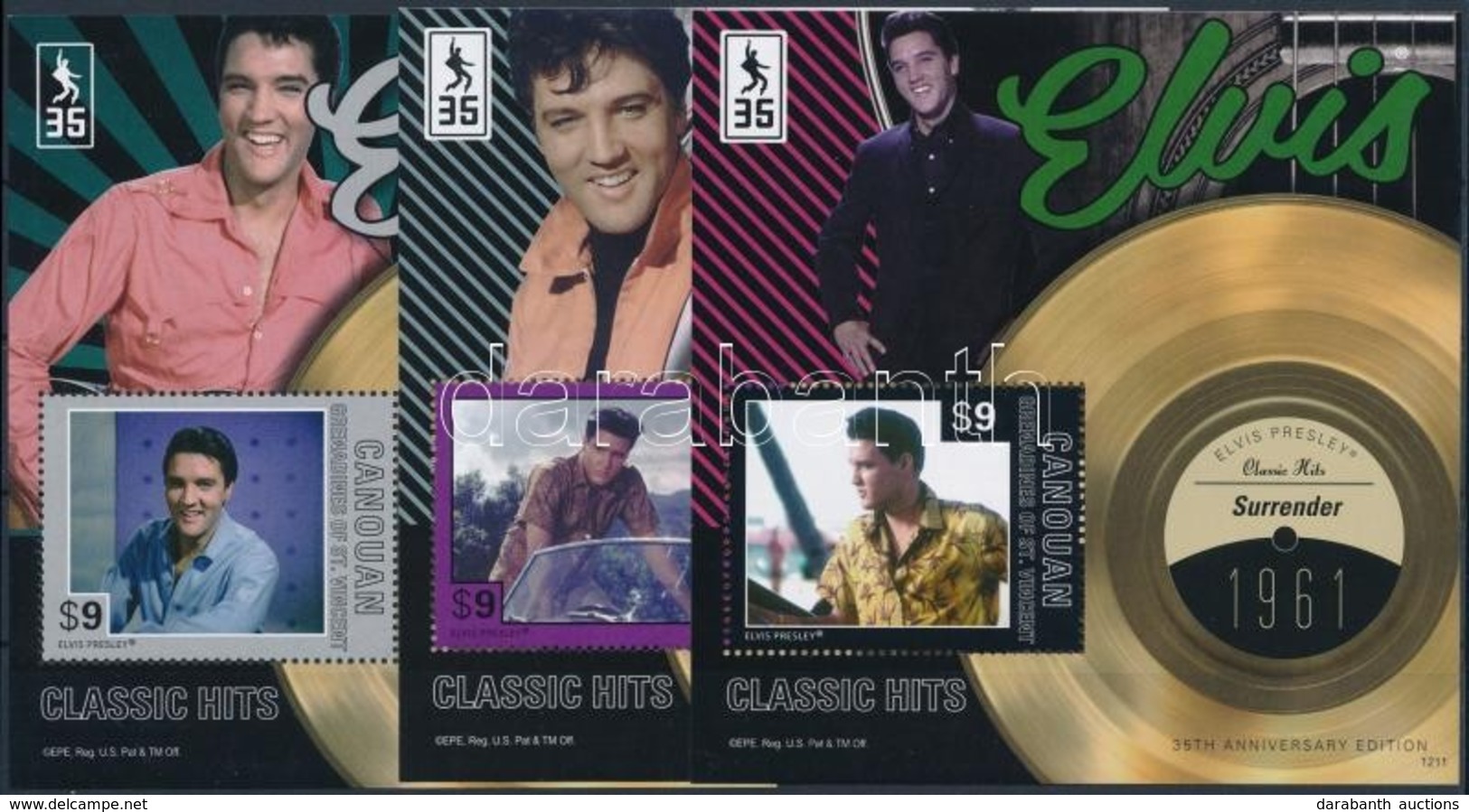 ** 2012 Elvis Presley Blokksor Mi 31-35 - Andere & Zonder Classificatie