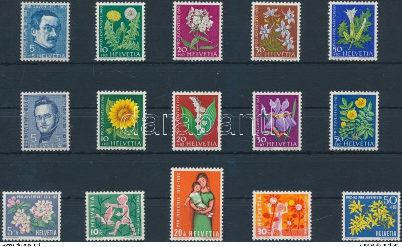 ** 1960-1962 Pro Juventute 3 Klf Sor - Andere & Zonder Classificatie