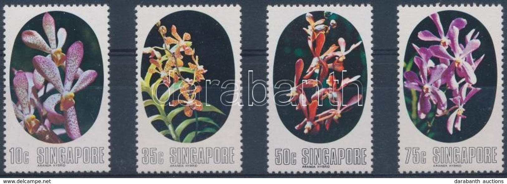 ** 1976 Orchideák Sor Mi 250-253 - Andere & Zonder Classificatie