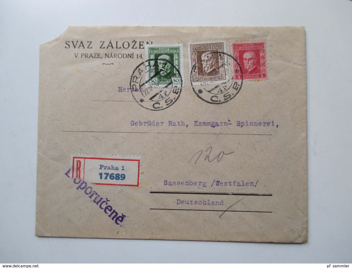 Tschechoslowakei Belegeposten 1920er Jahre. R-Briefe / Express Usw. 21 Stück. Sehr Interessant!Firmenkorrespondenz - Brieven En Documenten