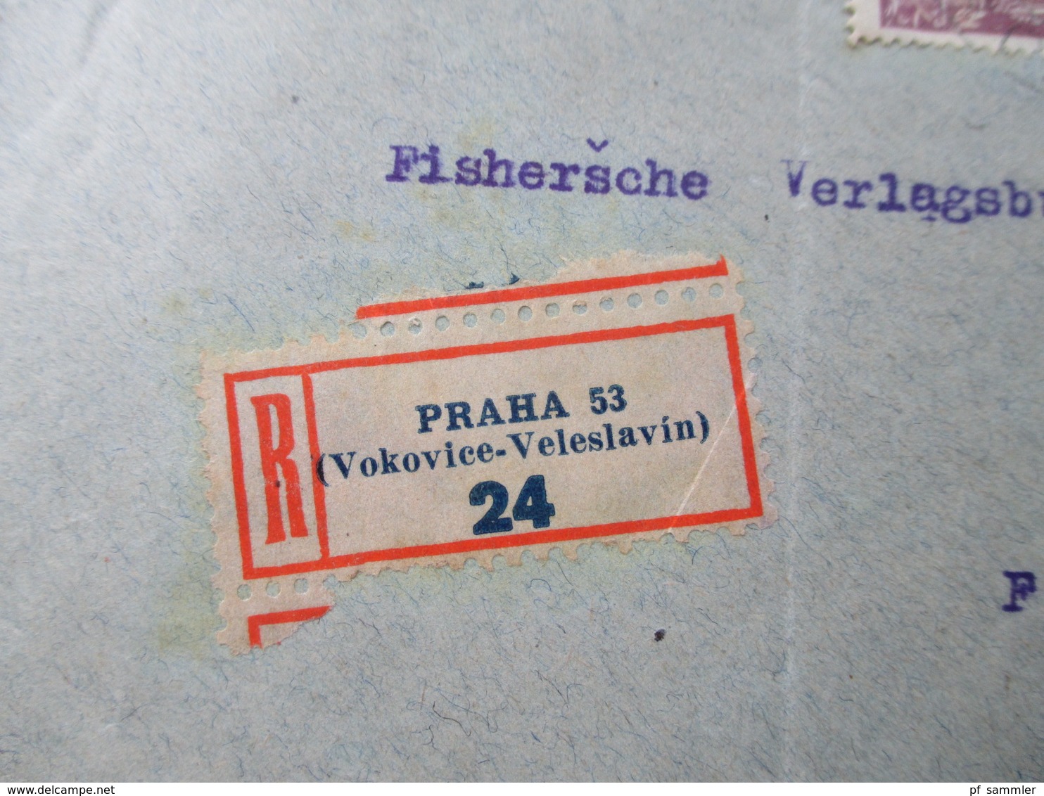 Tschechoslowakei Belegeposten 1920er Jahre. R-Briefe / Express usw. 21 Stück. Sehr interessant!Firmenkorrespondenz