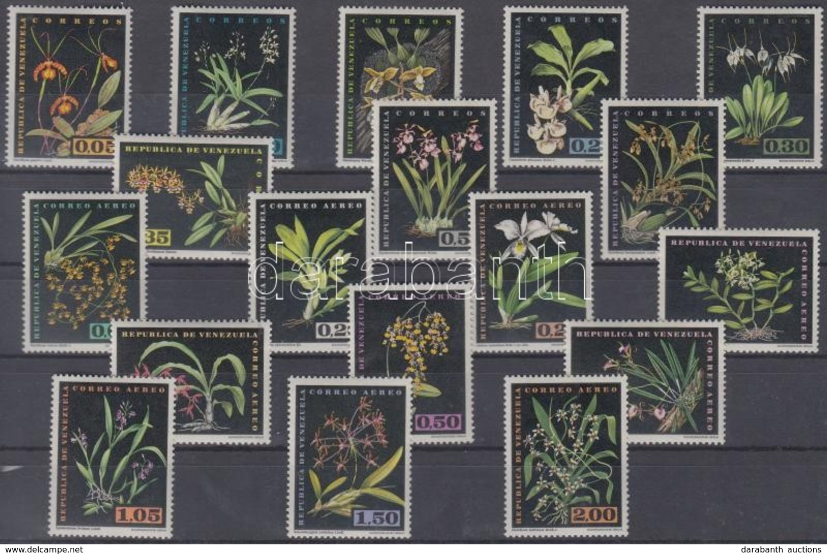 ** 1962 Forgalmi: őshonos Orchideák Sor Mi 1433-1450 - Andere & Zonder Classificatie