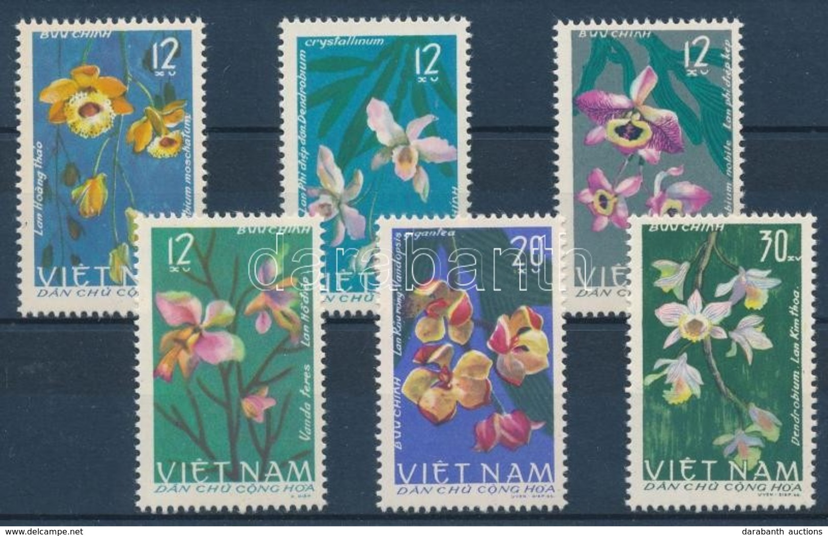 ** 1966 Orchideák Sor Mi 425-430 - Altri & Non Classificati