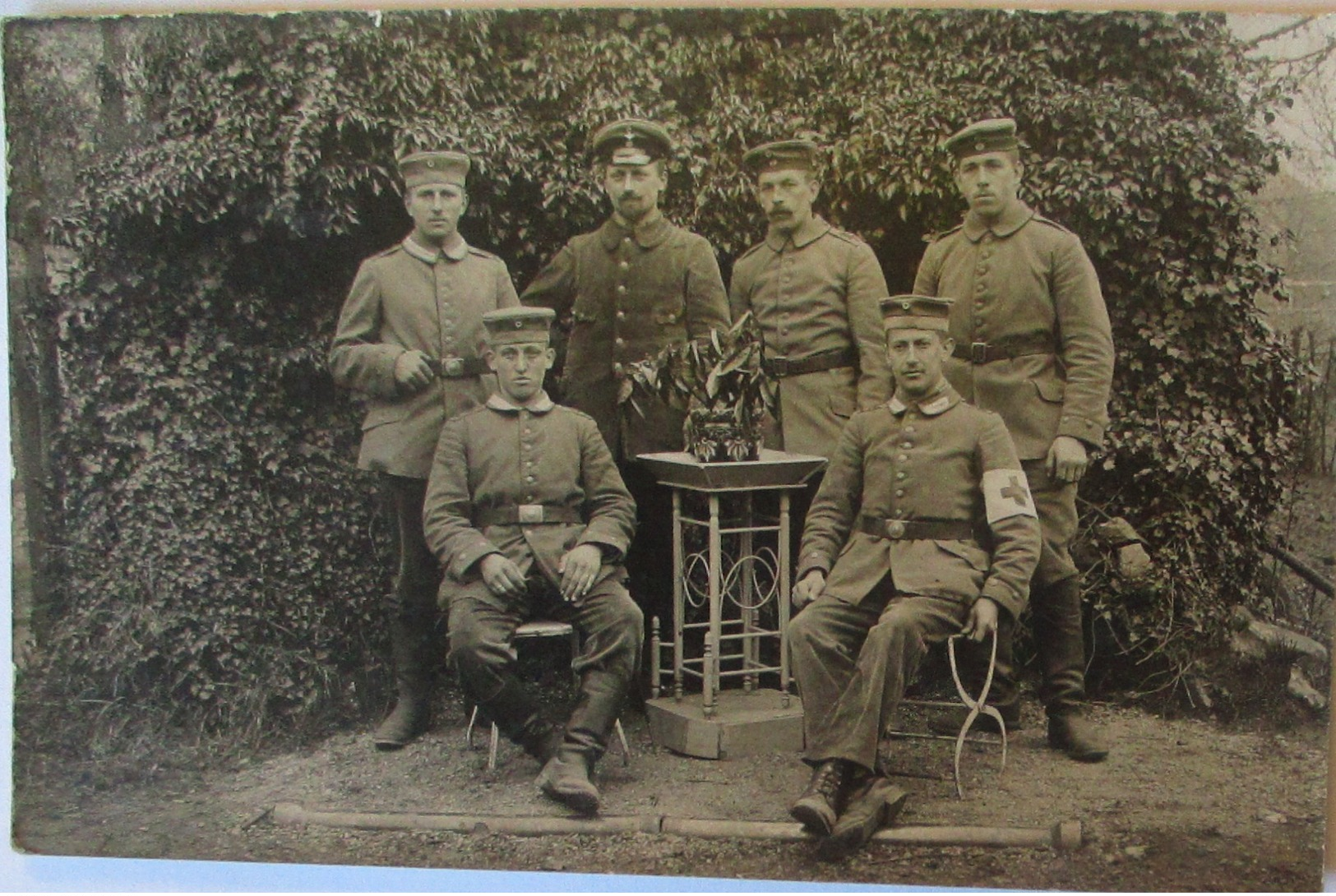 Frankreich, Yser, Kanalbastion, Soldaten Gren. Regiment 123, 37. ID 1916 (69665) - War 1914-18