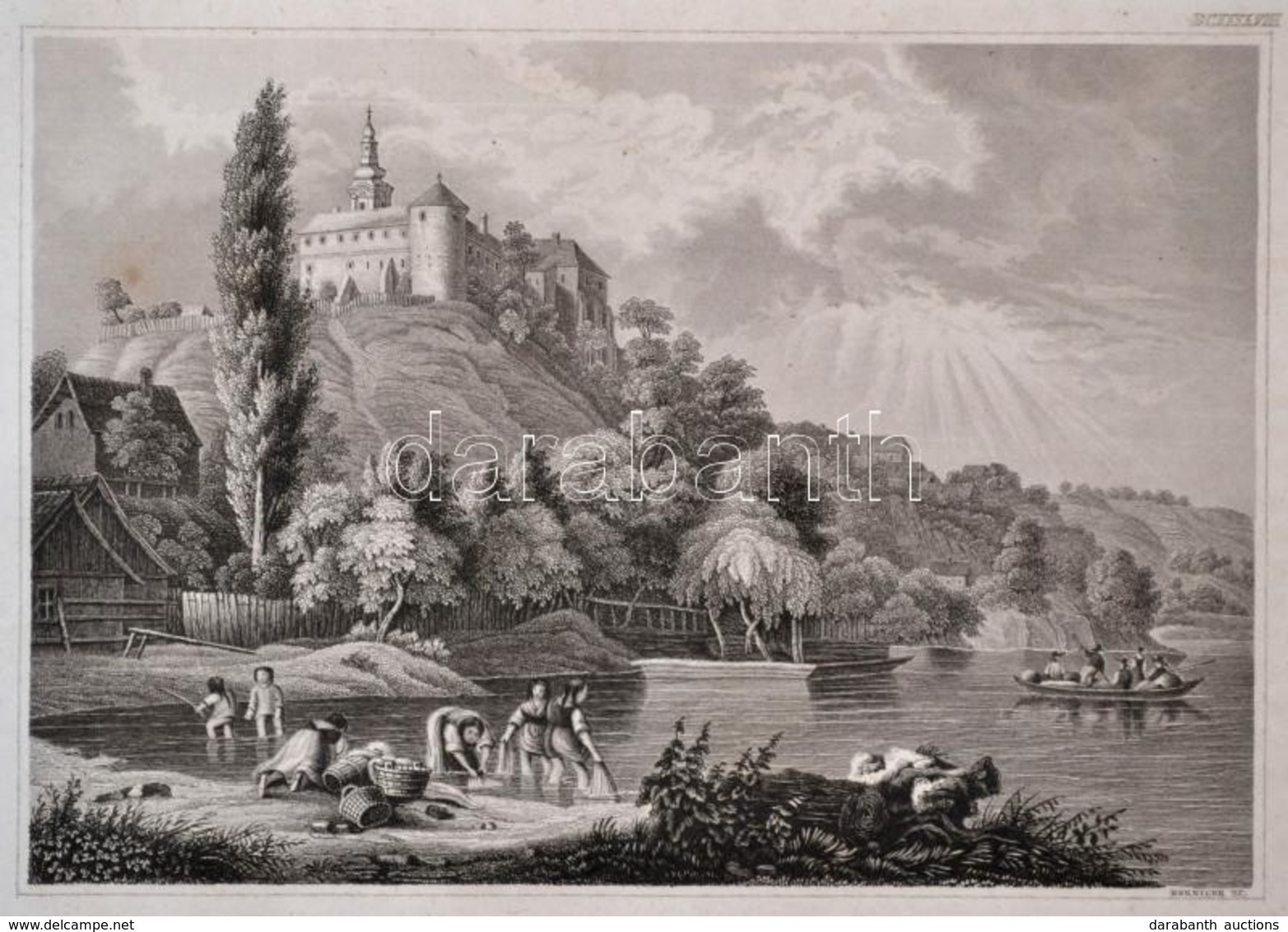 Cca 1850 Újlak Kastélya, és Kolostora, Schloss Und Kloster Illock, Acélmetszet, Hildburghausen, Kunstanstalt Des Bibliog - Prints & Engravings