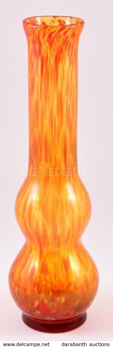 Dekoratív Fújt üveg Váza, Anyagában Színezett, Hibátlan, M: 42,5 Cm - Glas & Kristal