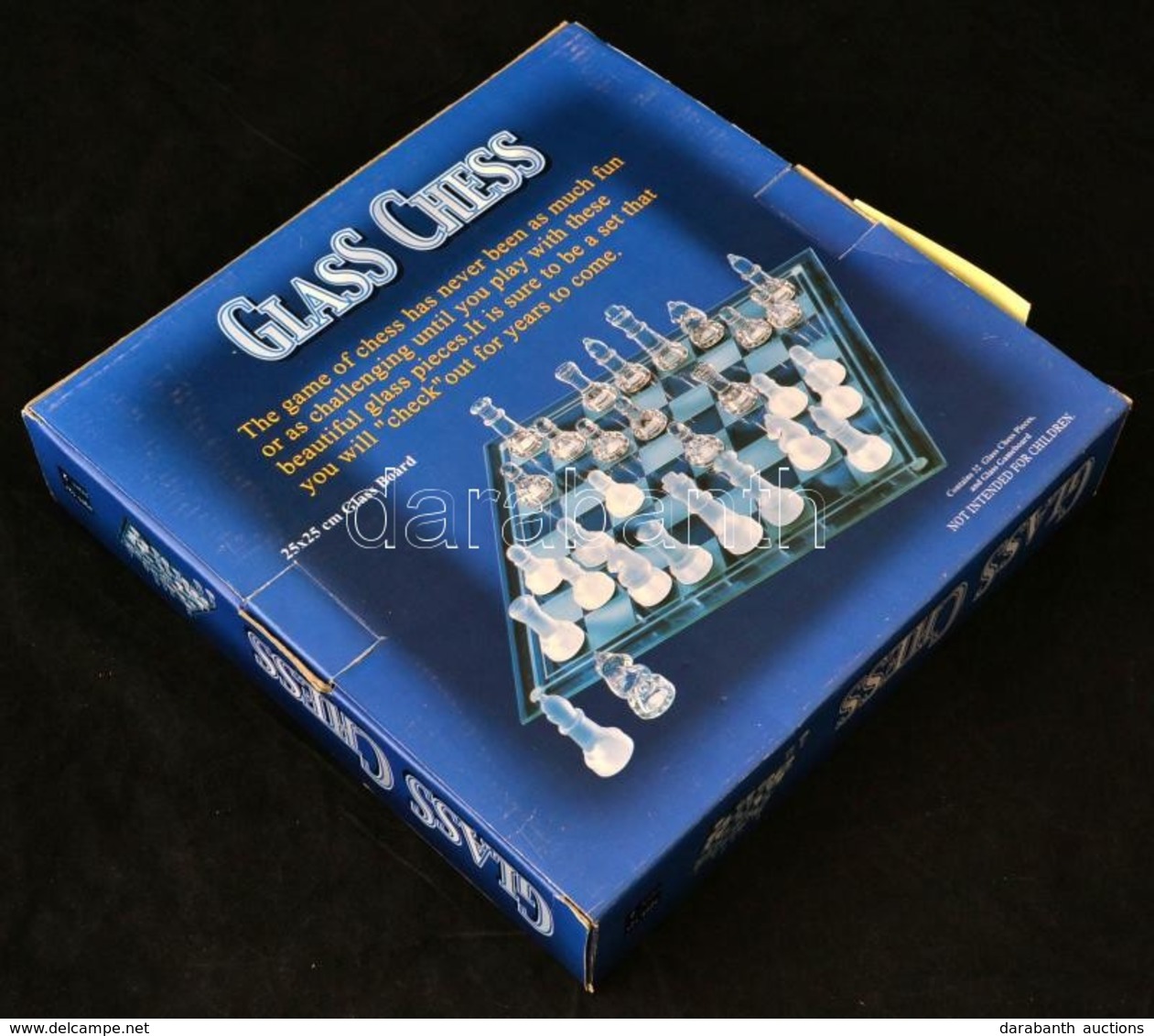Üveg Sakk-készlet, Eredeti Dobozában, Nem Használt. / Glass Chess Set. - Glas & Kristal