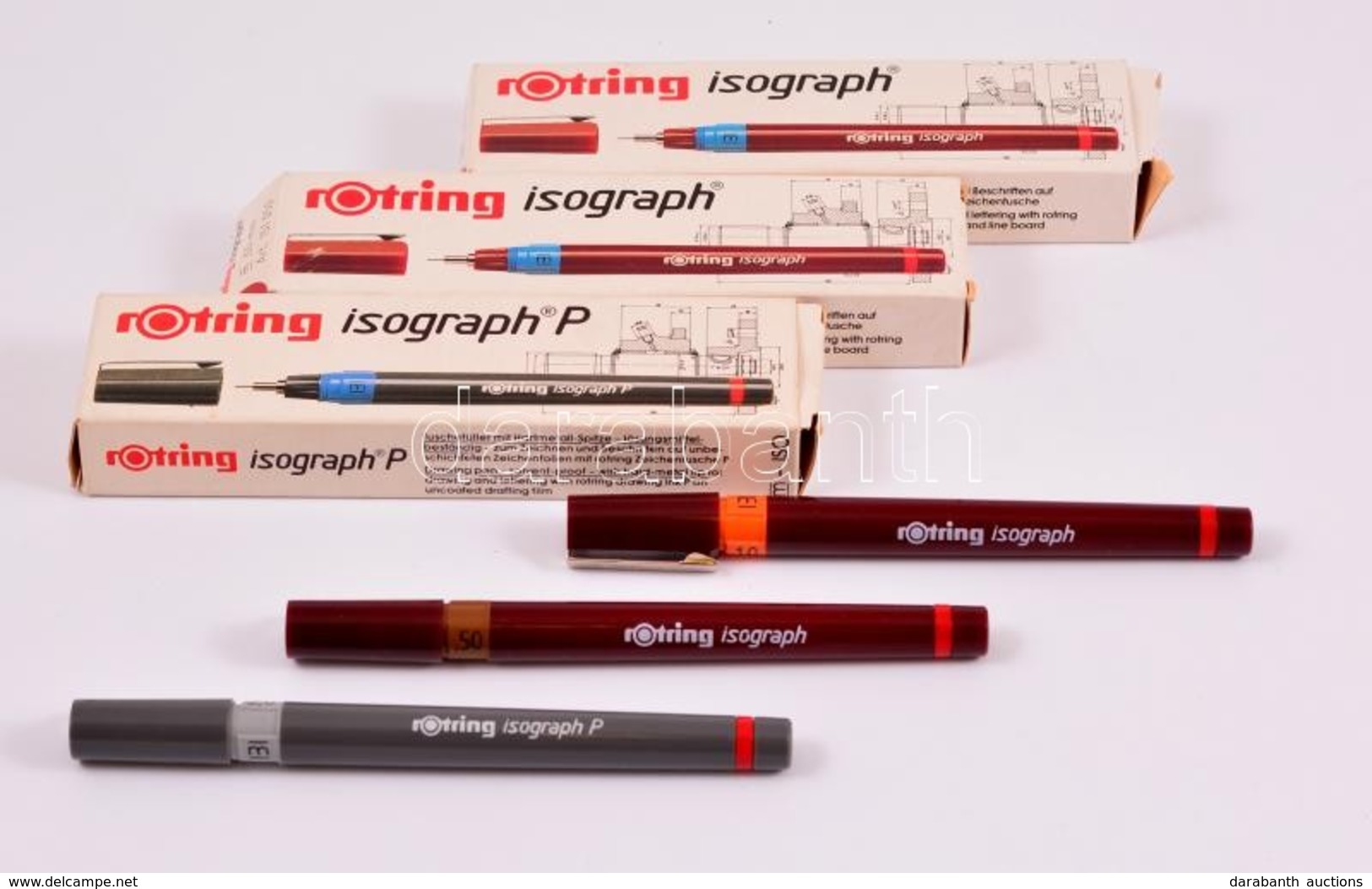 3 Db Rotring Isograph Toll, Eredeti Dobozában, Tájékoztató Leírással, Német Gyártmány - Autres & Non Classés