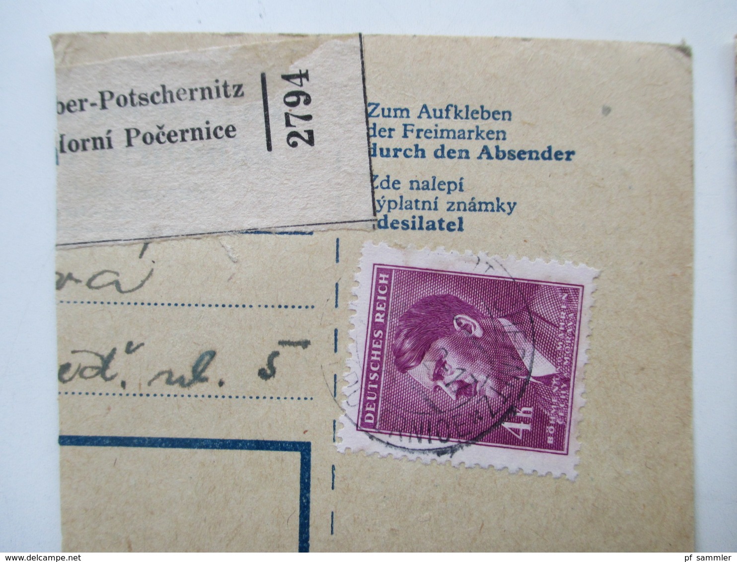 Böhmen und Mähren Paketkarten / Postanweisung Abschnitte 147 Stück! Schöne Frankaturen! Randstücke! Fundgrube! Perfins