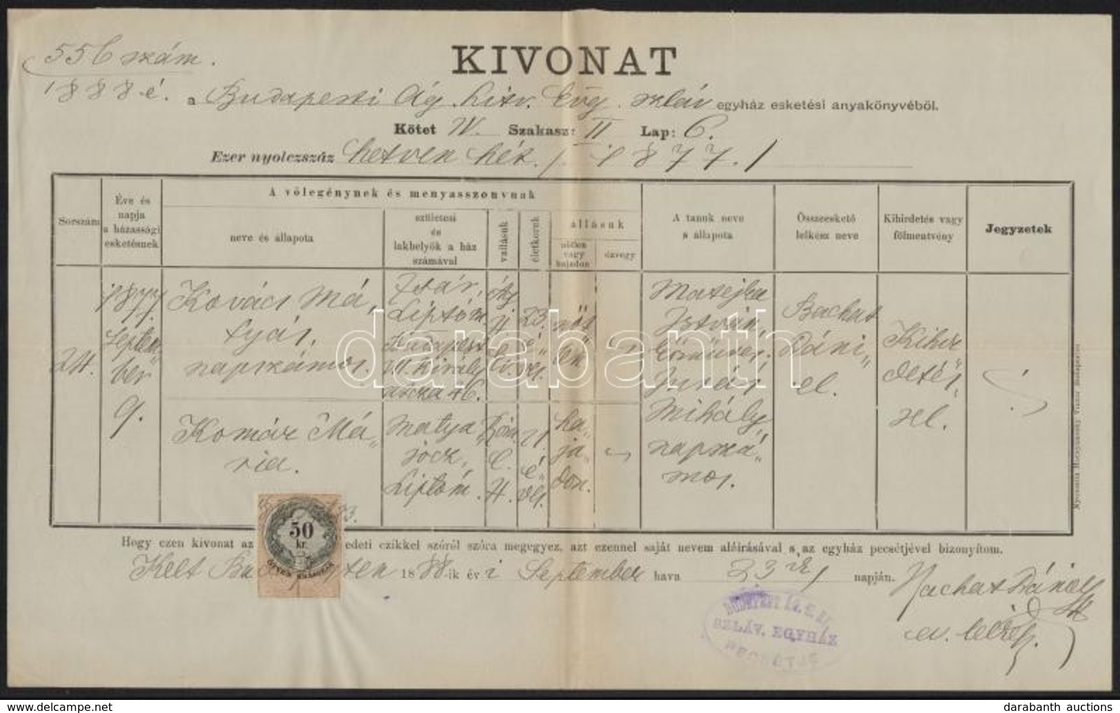 1870-1888 A Szláv Egyház által Kiállított 4 Db Irat - Zonder Classificatie