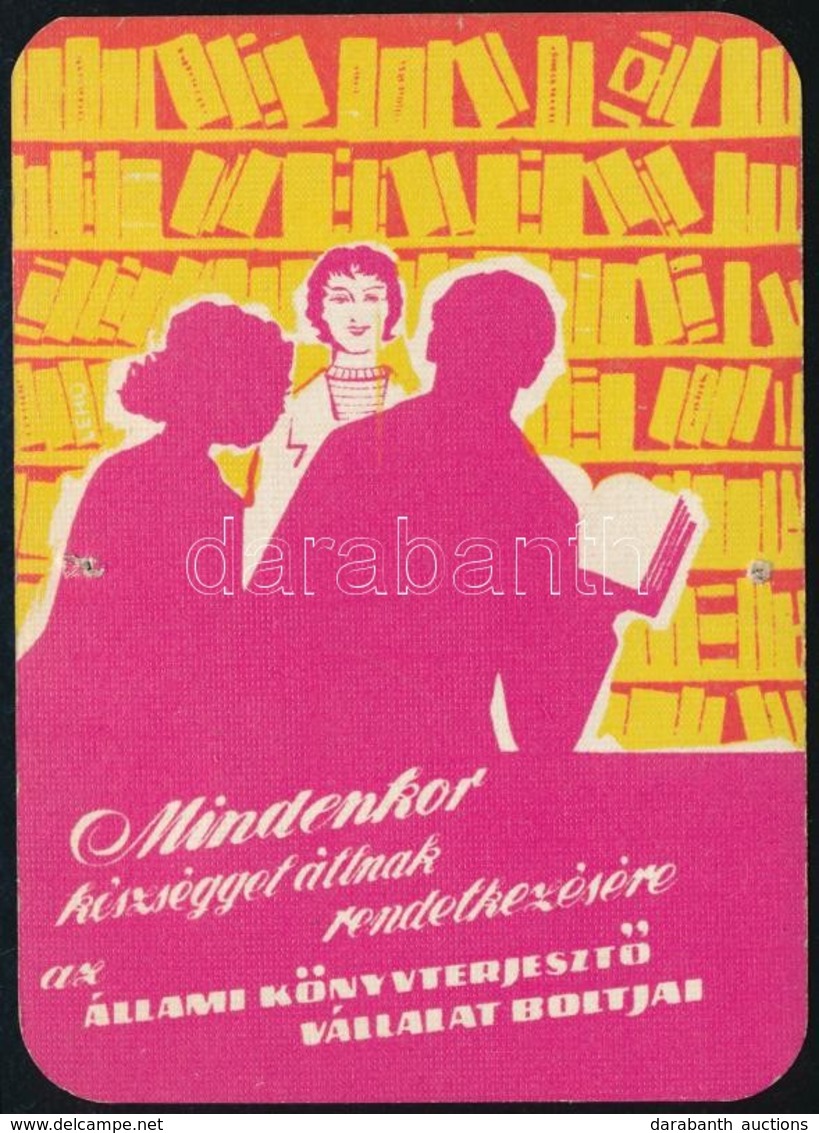 1959 Könyvterjesztő Vállalat Kártyanaptár - Reclame