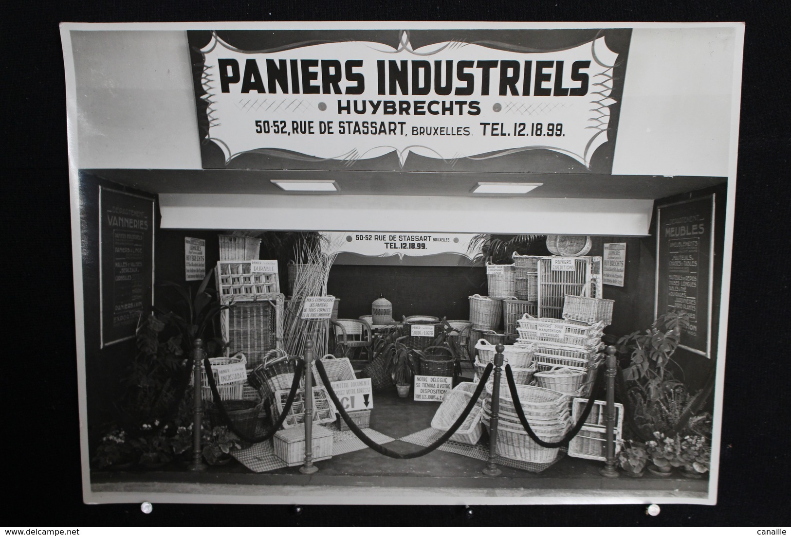 Bruxelles - Huybrechts, Paniers Industriels - 50-52, Rue De Stassart,Véritable Photo Sur Papier Glacé  - 22x17 Cm - Ambachten