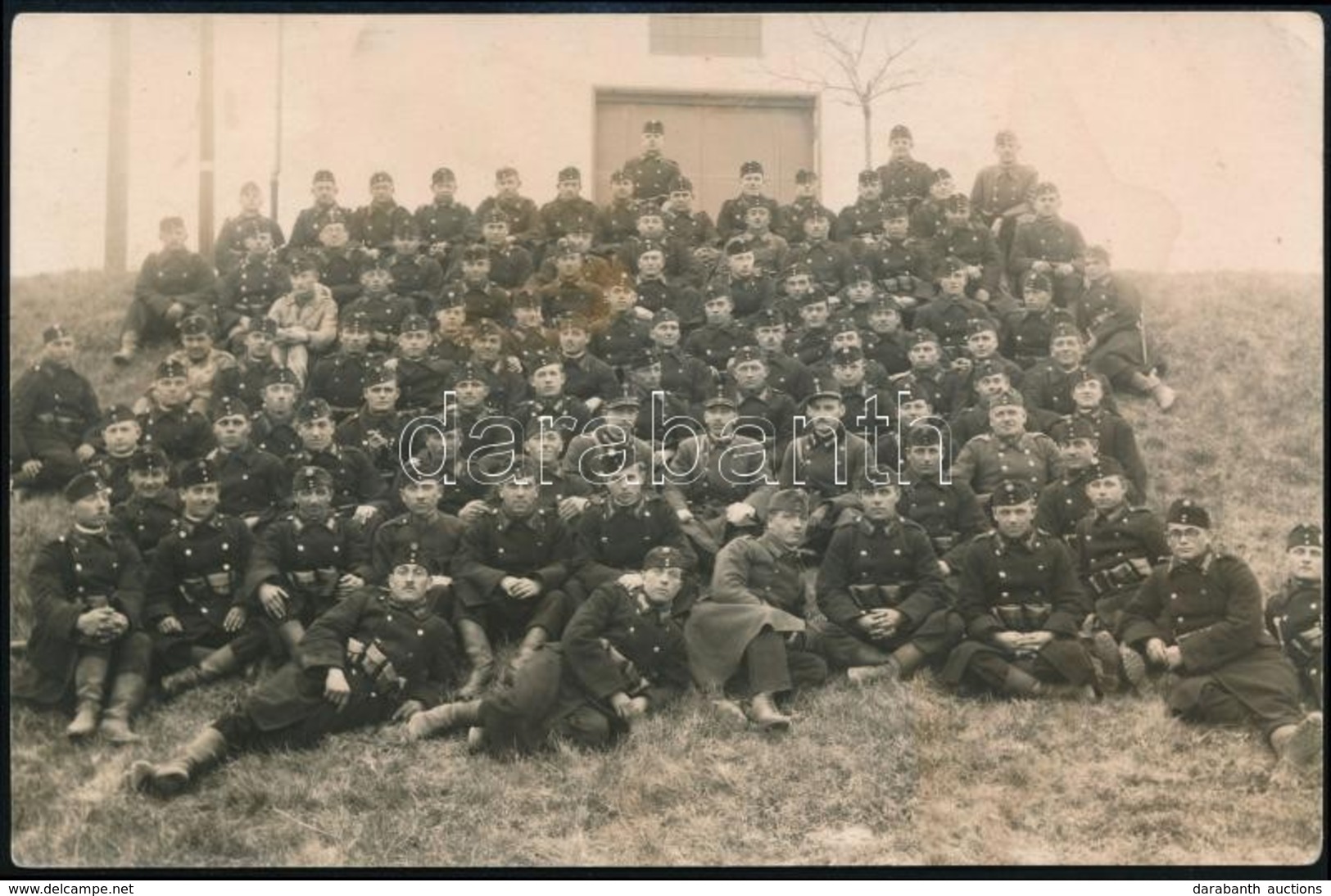 1932 Rendős Iskolások Csoportképe. Fotólap 14x9 Cm - Autres & Non Classés