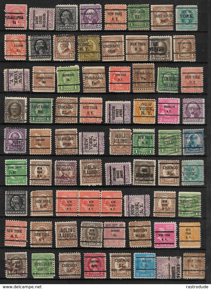 U.S Collection Of 477 Precancels - Vorausentwertung - Precancels