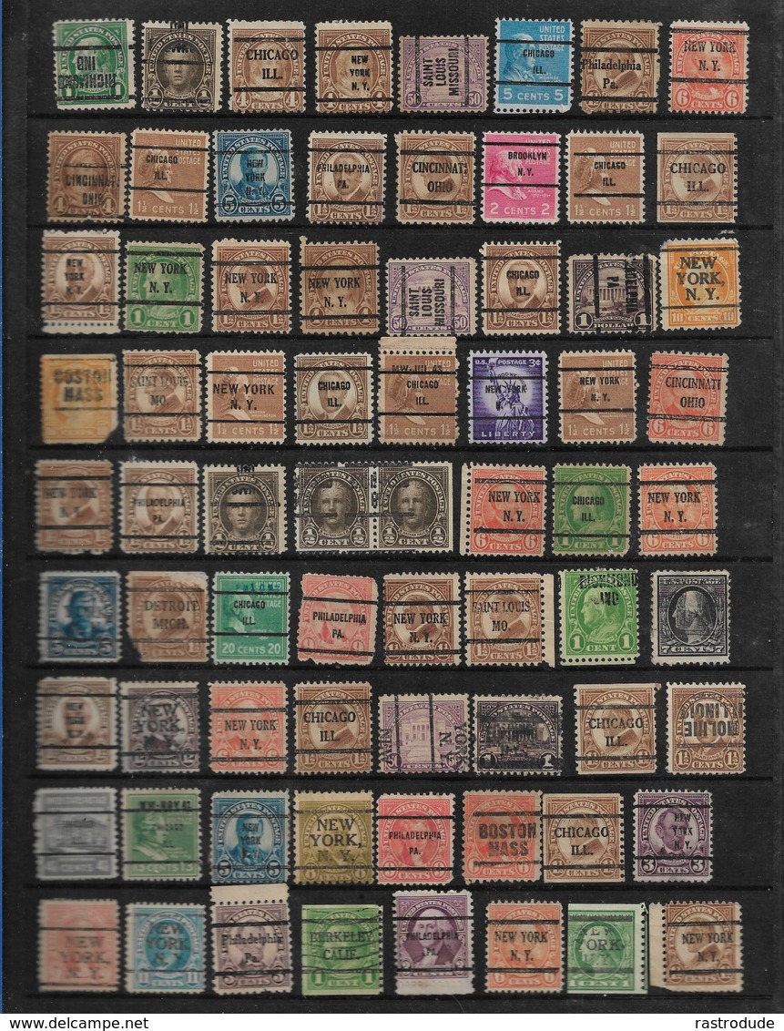 U.S Collection Of 477 Precancels - Vorausentwertung - Vorausentwertungen