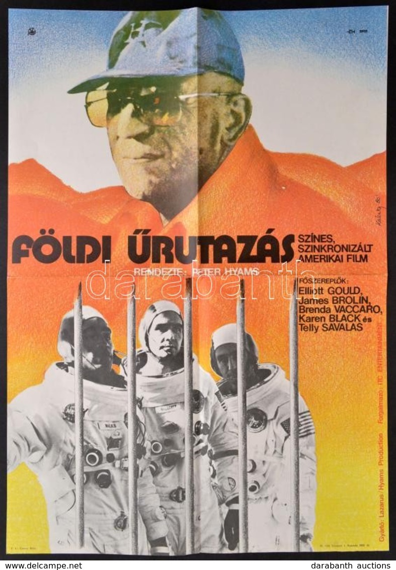 1993 Kakasy Éva: Földi űrutazás. Ofszet Film Plakát, Hajtogatva, Jó állapotban, 40x60 Cm - Andere & Zonder Classificatie