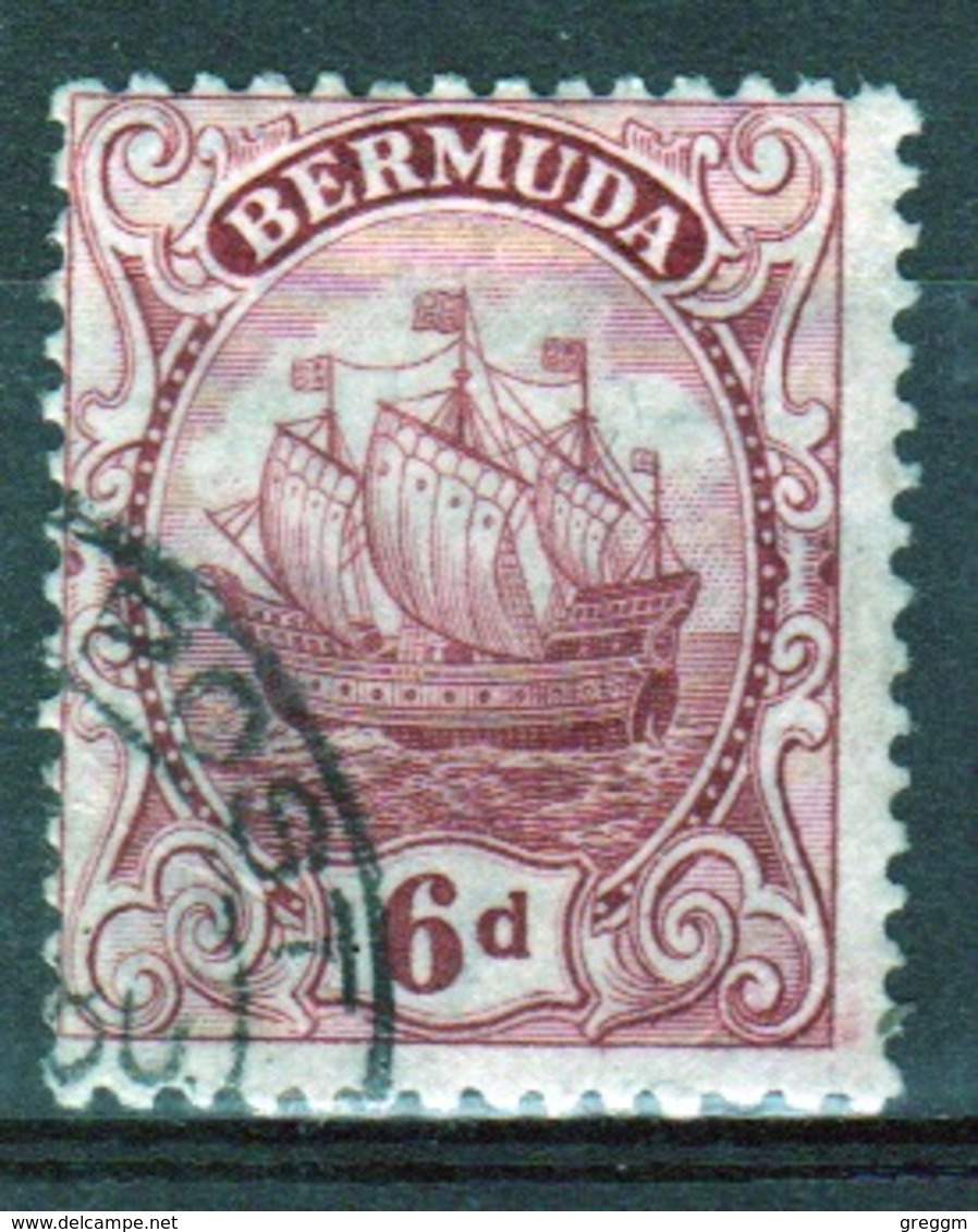 Bermuda George V 6d Single Stamp From The 1922 Definitive Set. - Bermuda